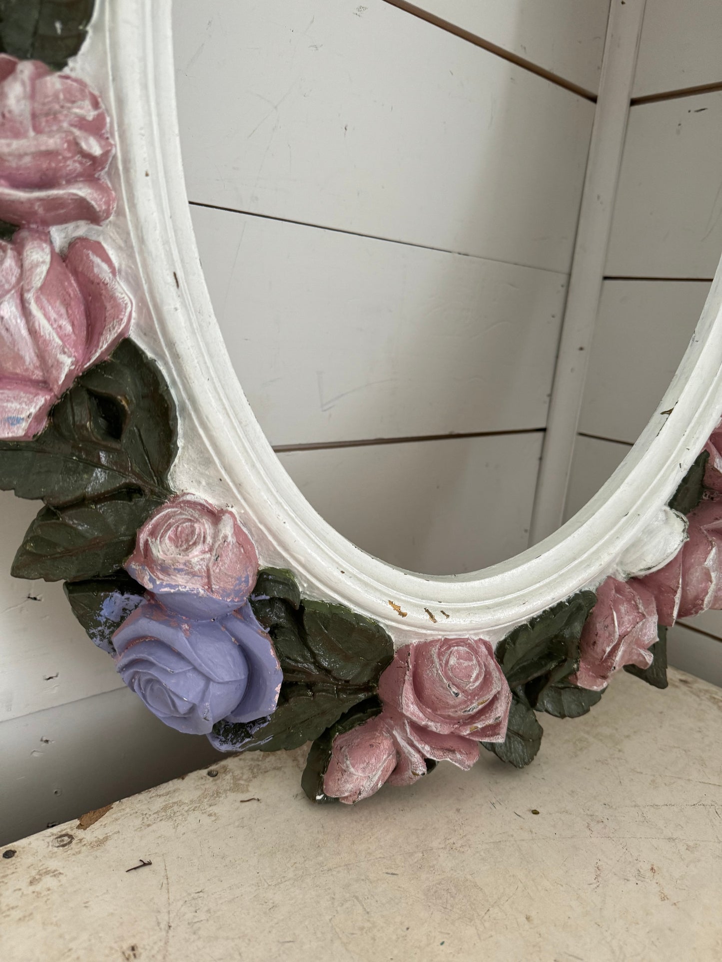 Home Interiors Rose Frame - purple rose will be painted