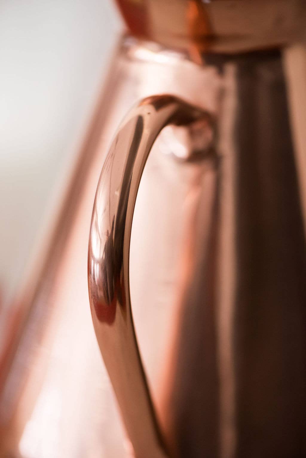 Large Solid Copper Heirloom Vase Pitcher