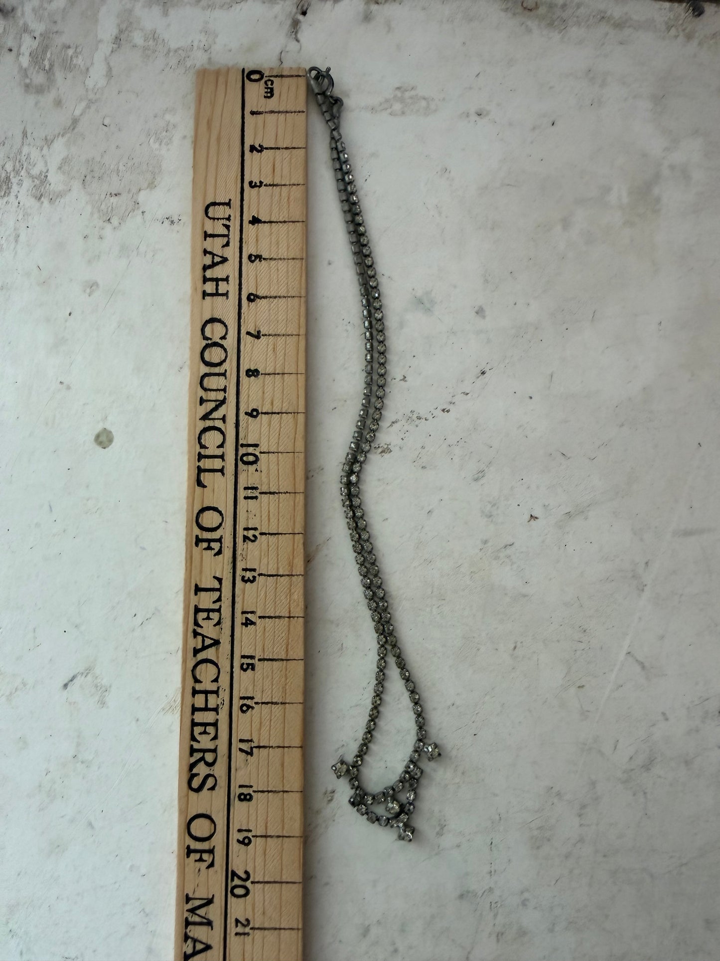 Victorian style paste rhinestone necklace