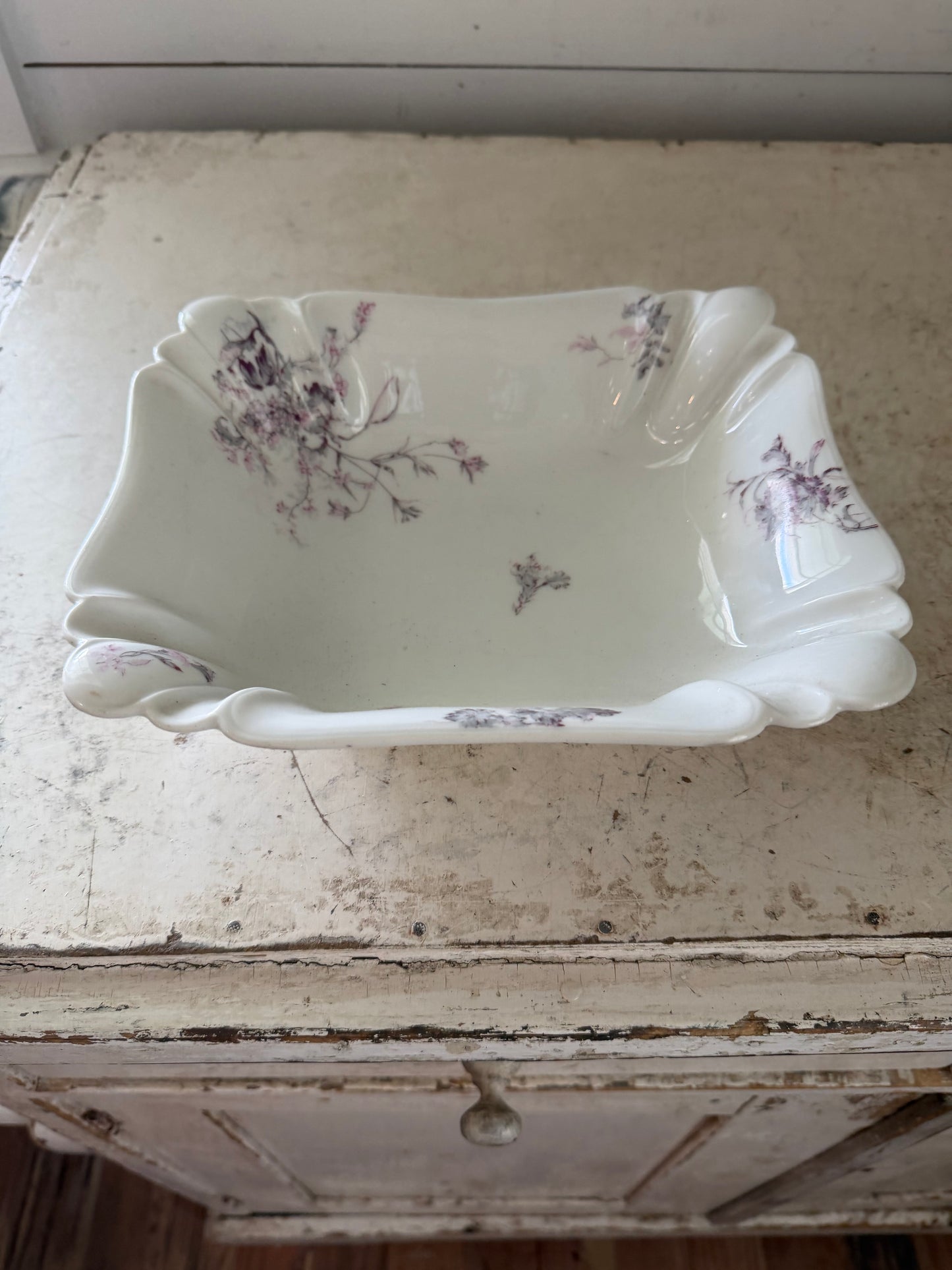 Vintage Haviland Limoges & Co. serving bowl Schleiger Pattern