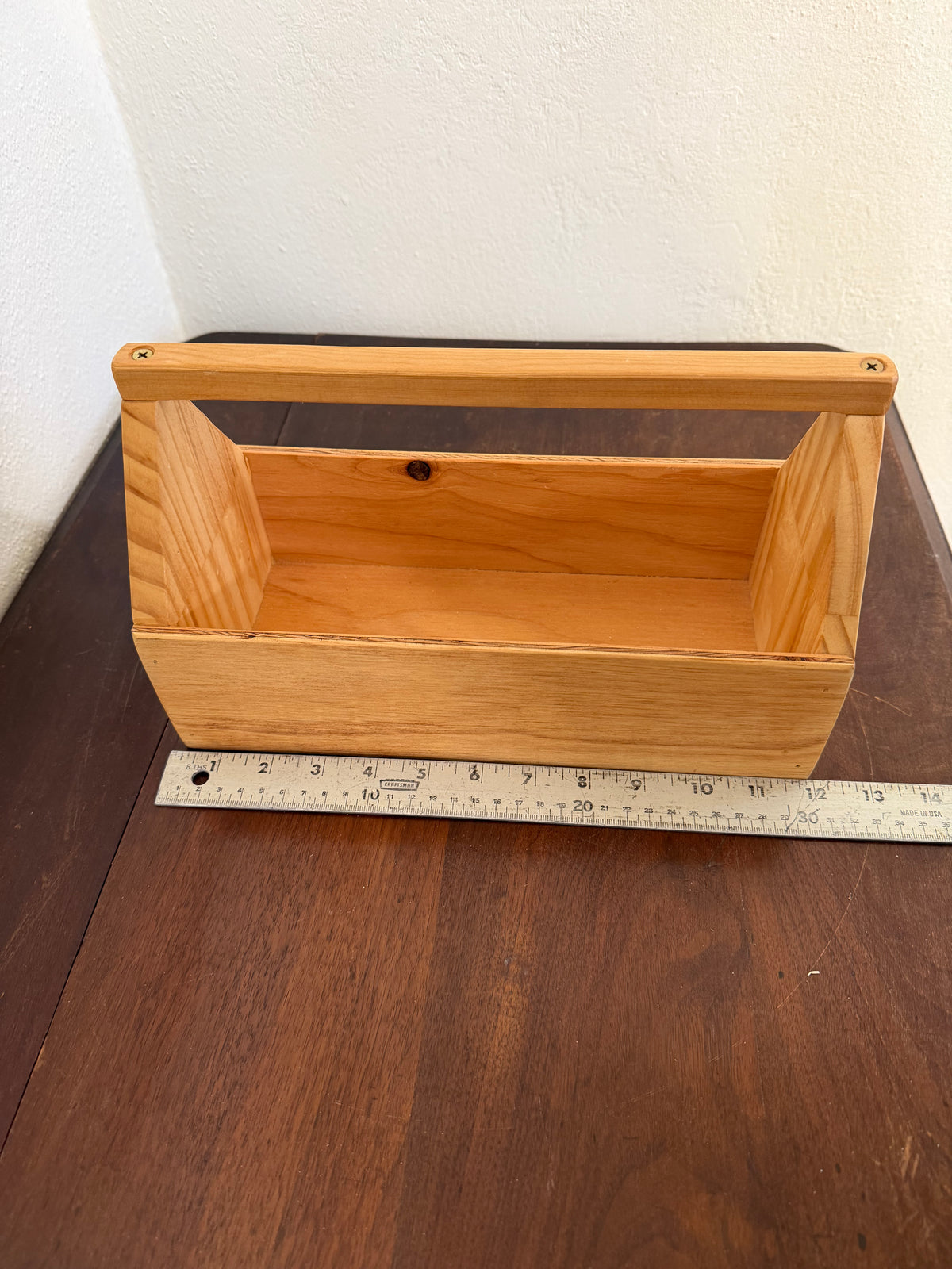 Small Handmade Wood Tote - Will get makeover