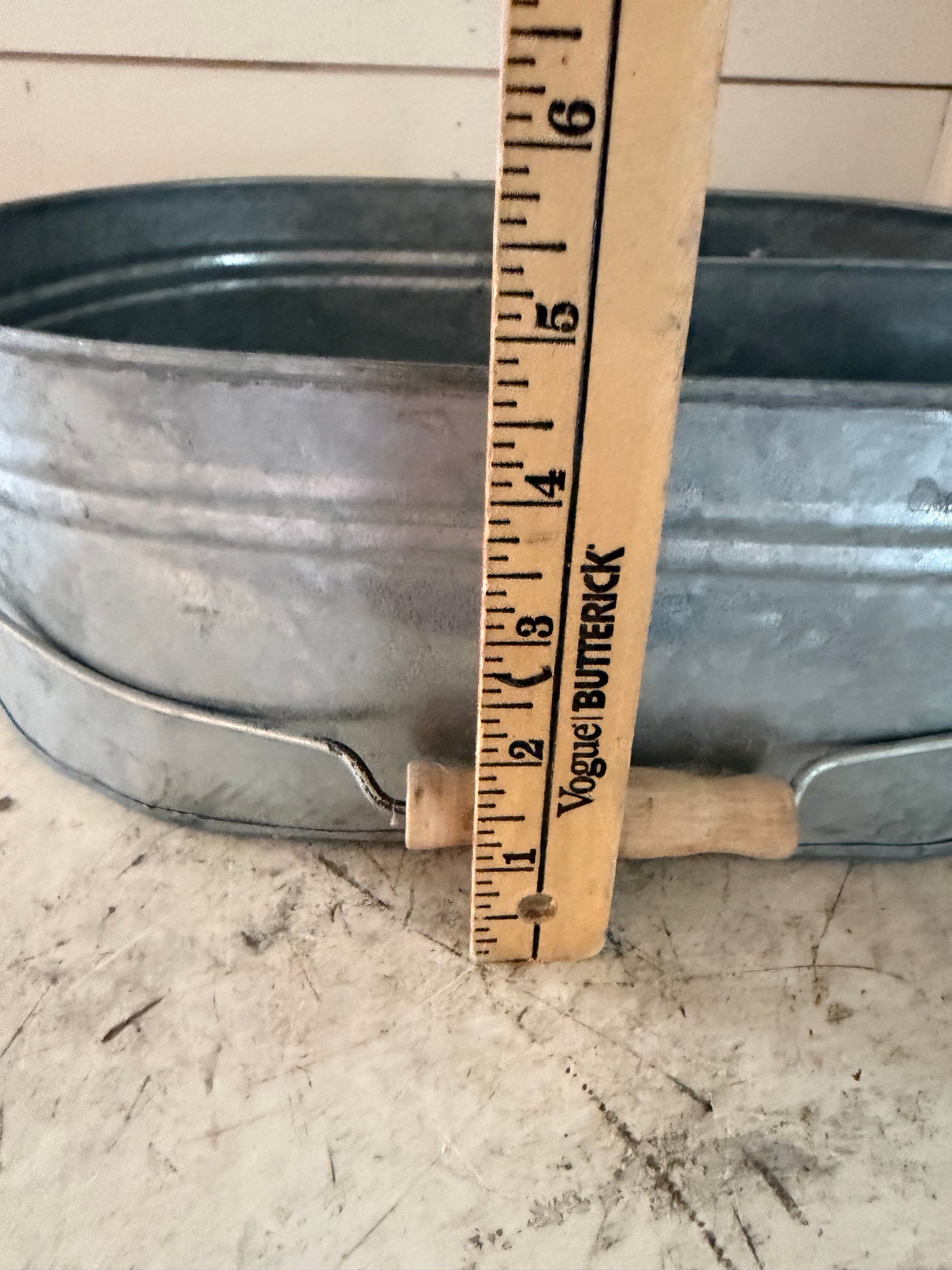 Divided galvanized bucket will get makeover