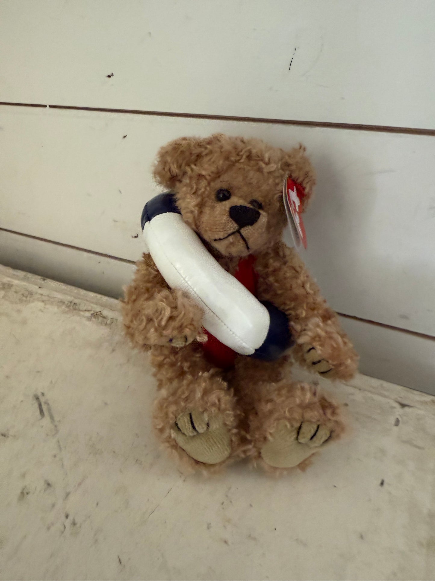 Vintage TY Brown 1993 Attic Treasures Allura Beanie Baby Bear Plush Stuffed Toy