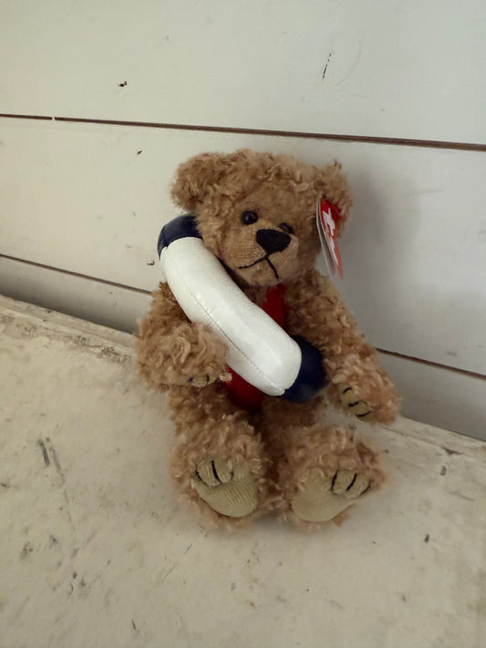 Vintage TY Brown 1993 Attic Treasures Allura Beanie Baby Bear Plush Stuffed Toy