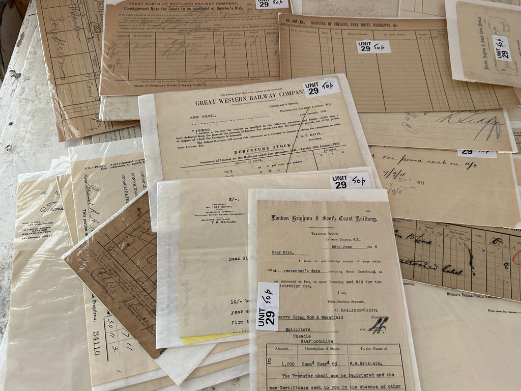 English Ephemera Mostly Train Related - sold individually picked at random