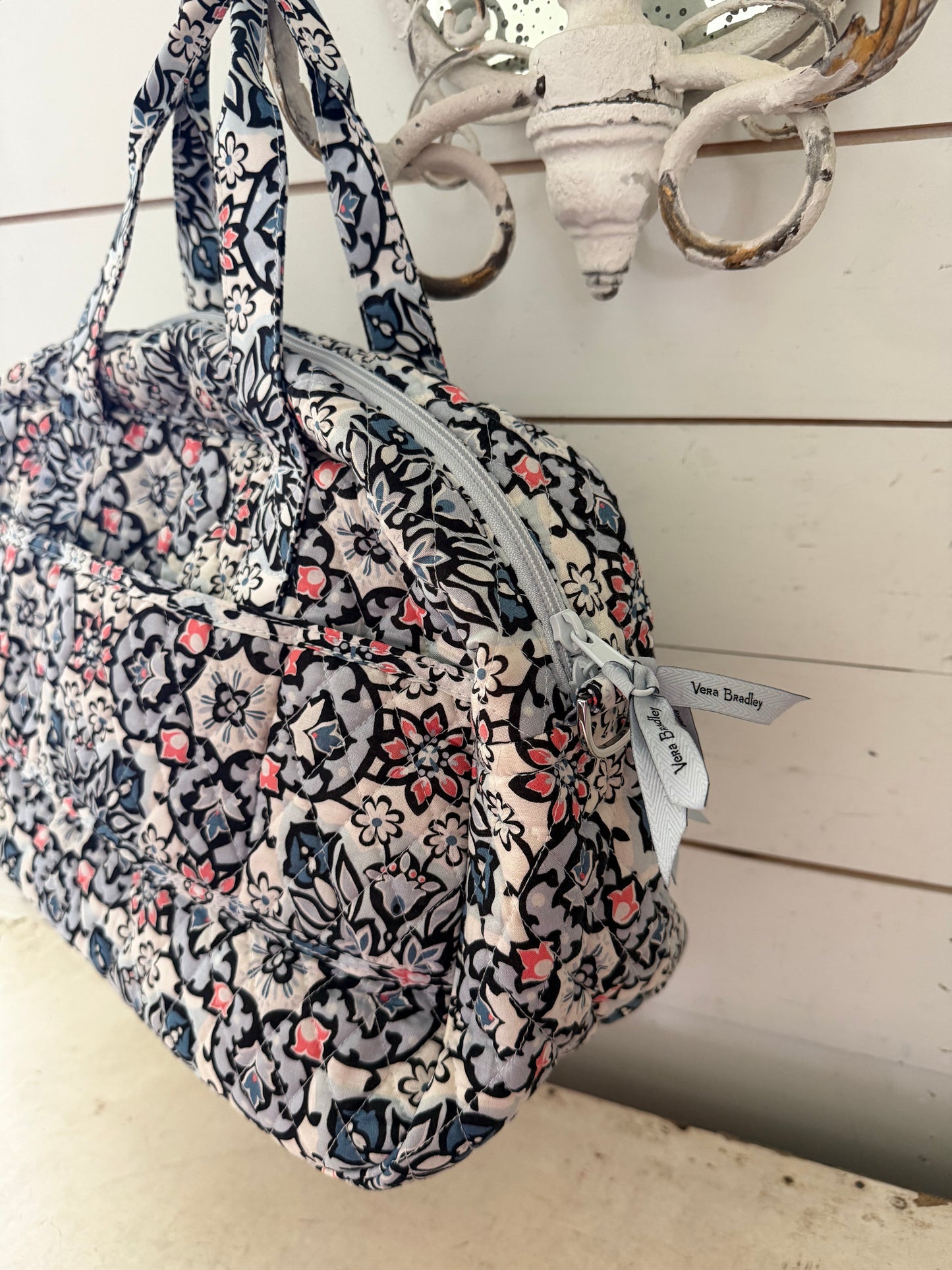 Vera Bradley Medium Traveler Bag in the retired Lisbon Medallion pattern