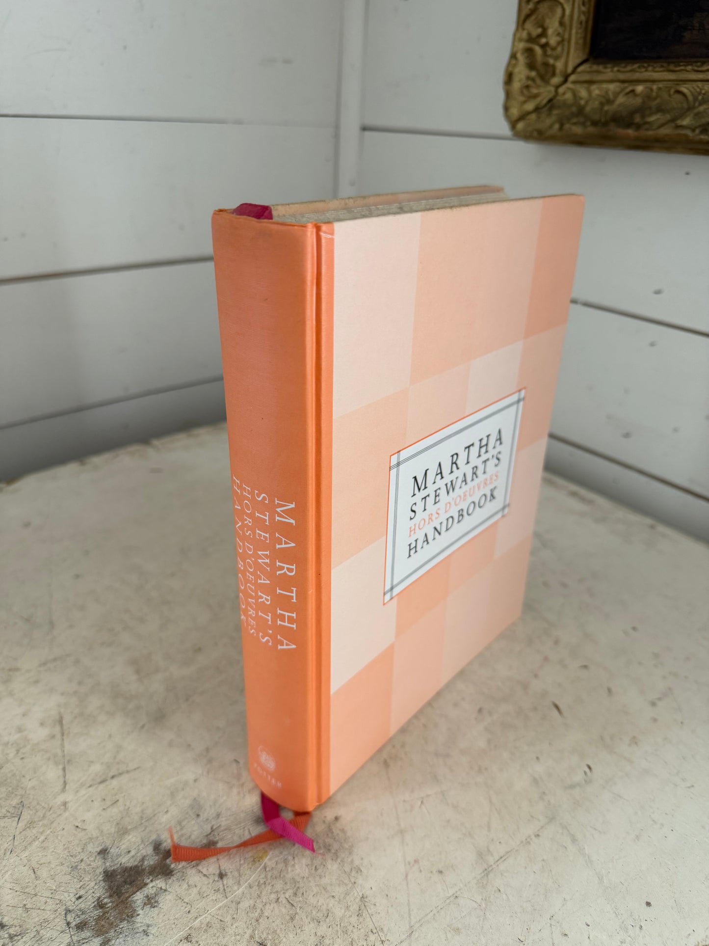 1999 hardcover edition of Martha Stewart's Hors D'oeuvres Handbook.