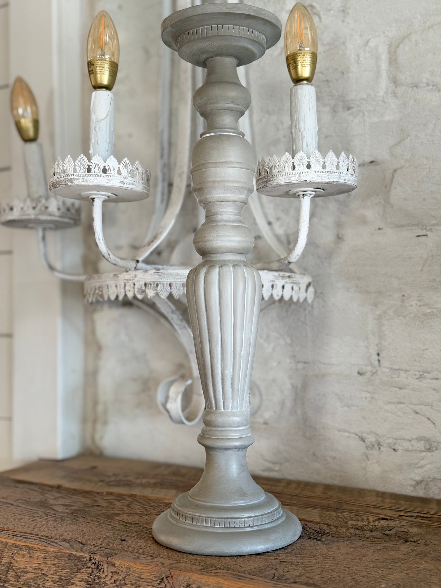 Tall Provincial Candlestick 18”