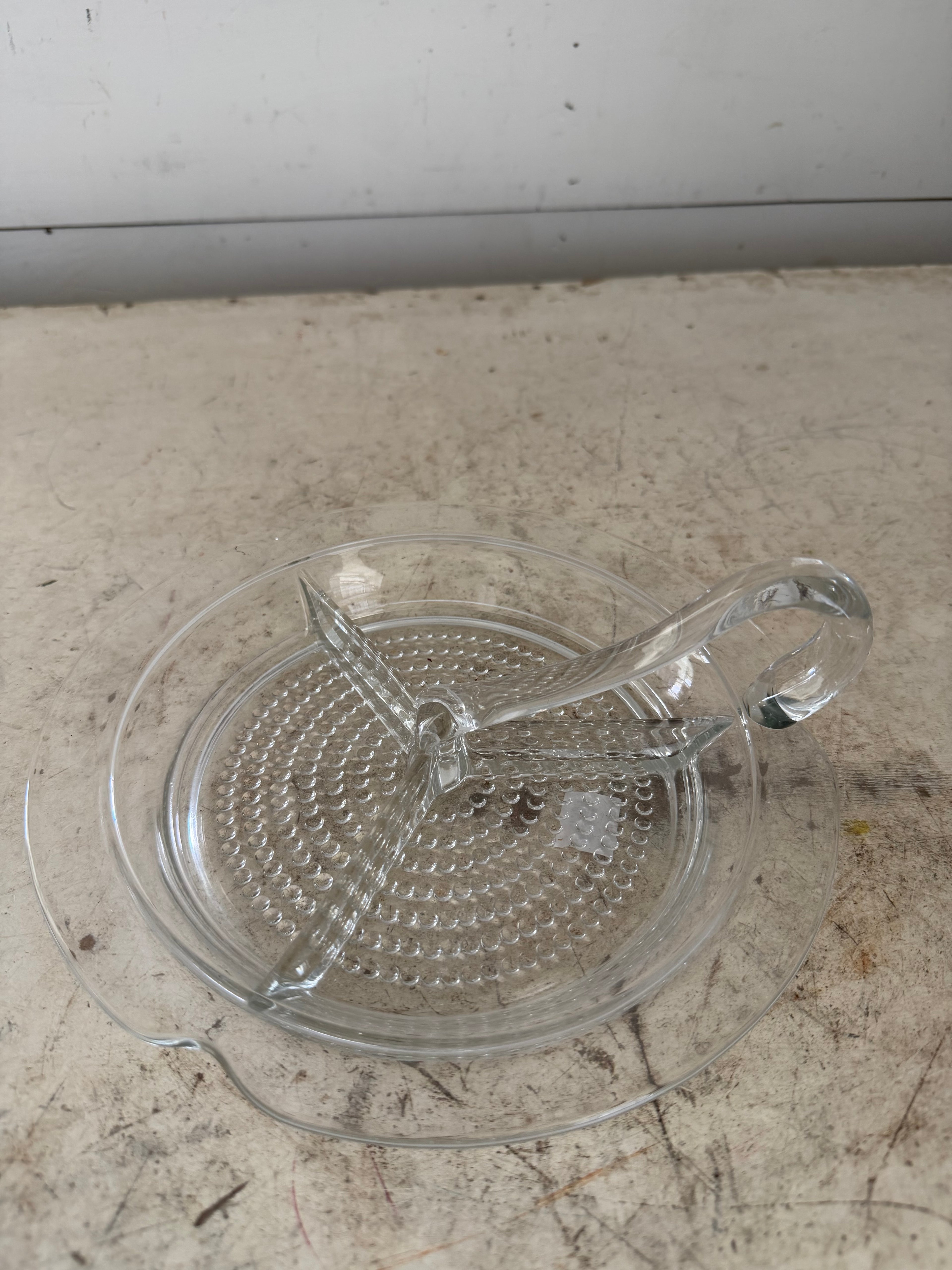 Vintage Duncan & Miller Tear Drop divided relish dish