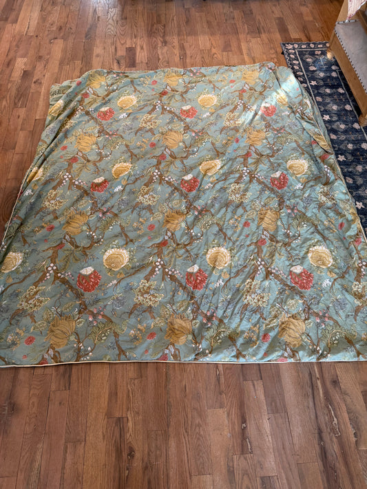 Pottery Barn Blue Floral Queen / Full Duvet