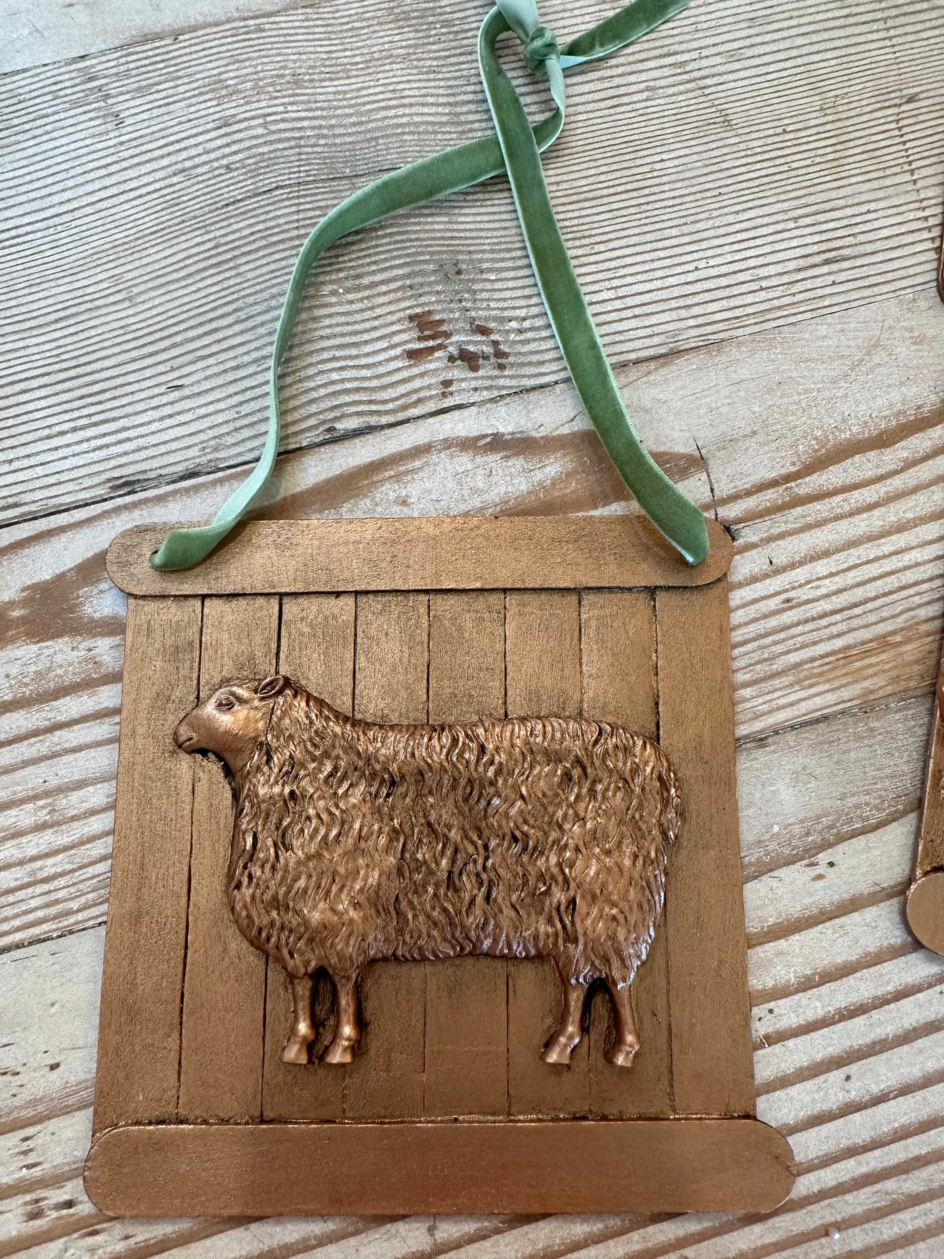 Handmade French Country Copper Ornament / Hanger