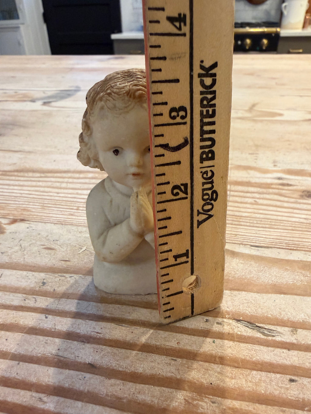 Vintage Chalk praying child