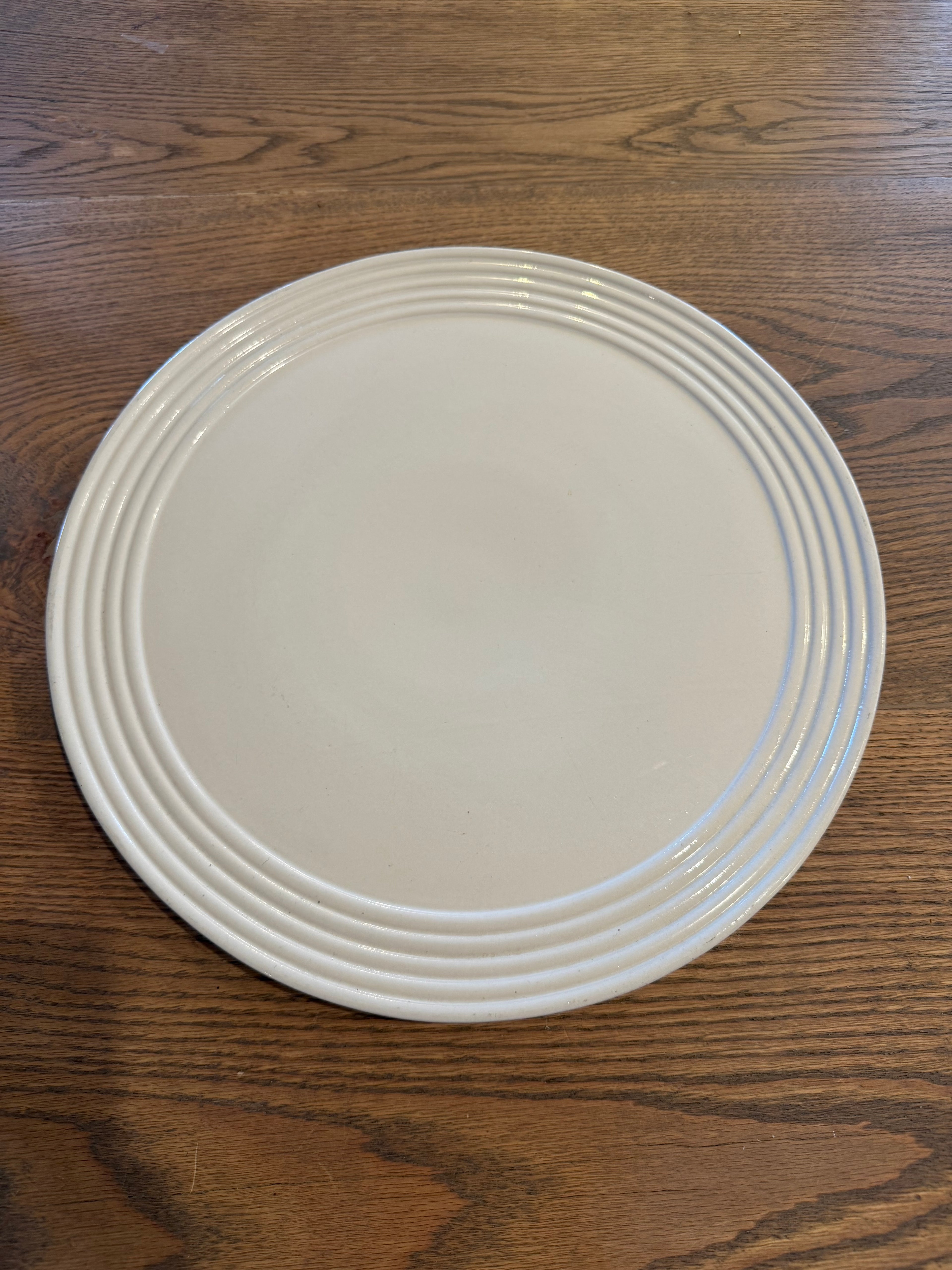 Pampered Chef New Traditions Family Heritage Stoneware Round Platter 13.5"