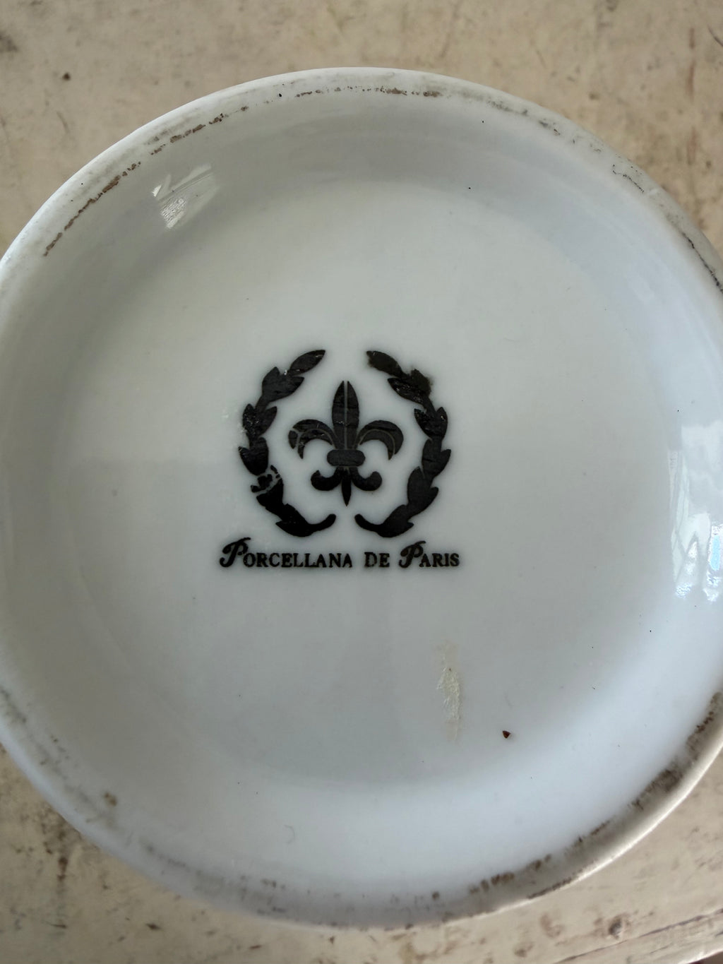 Porcelain de Paris White Tea Pot - Missing lid will get makeover
