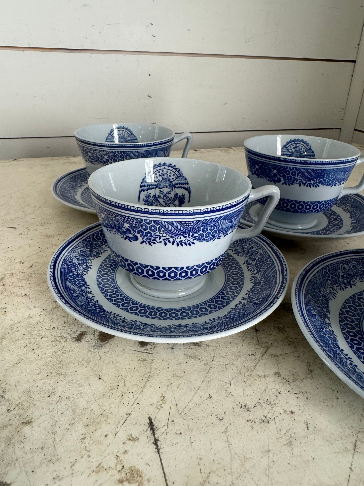 Spode Blue Heritage Tea Cup & Saucer set - each set sold individually