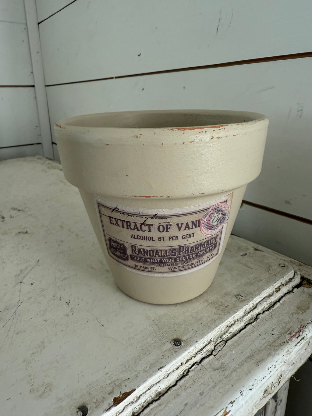 Terracotta Label Pot Sold Individually - Greenery not included