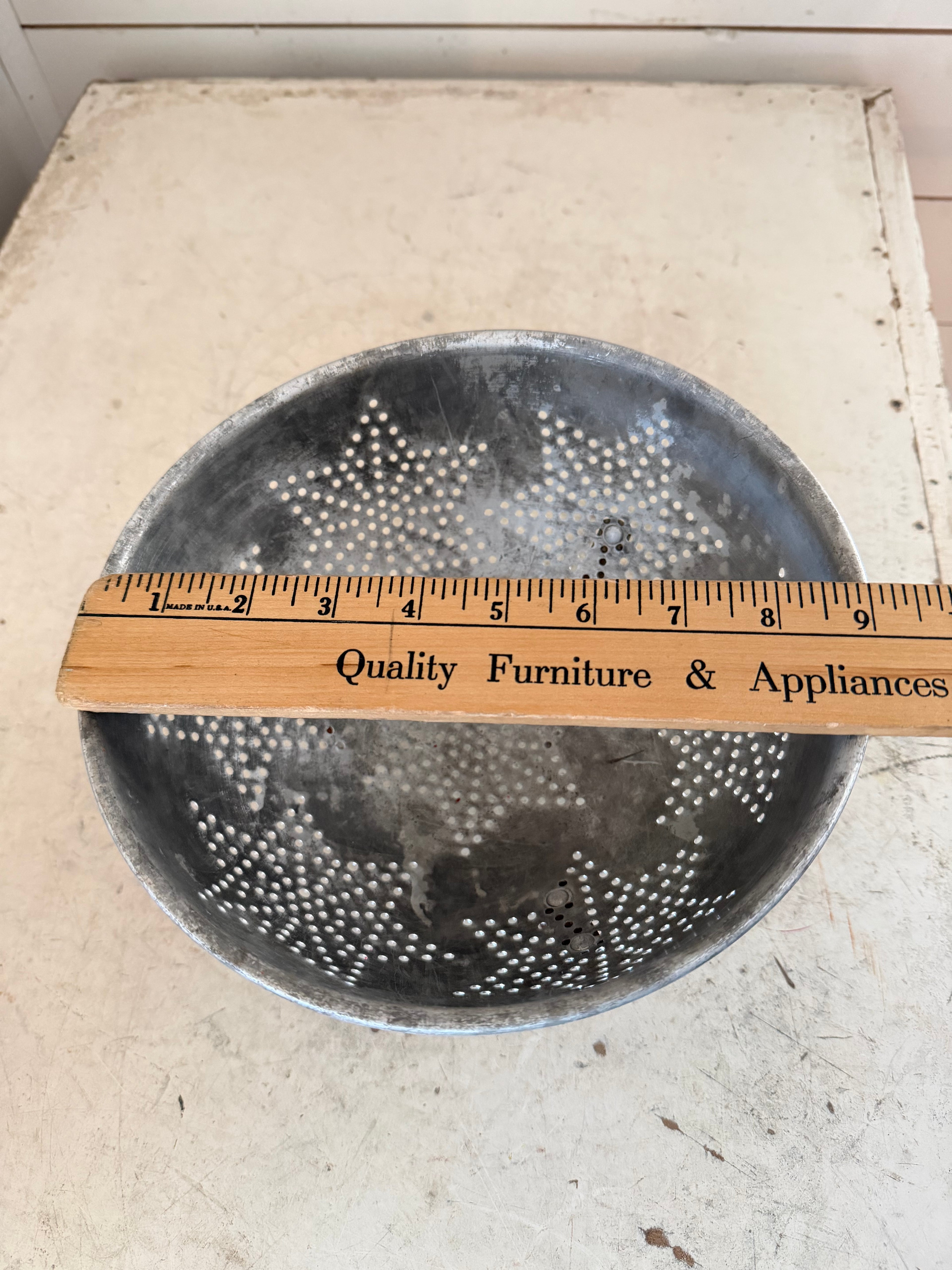Vintage Aluminum Colander