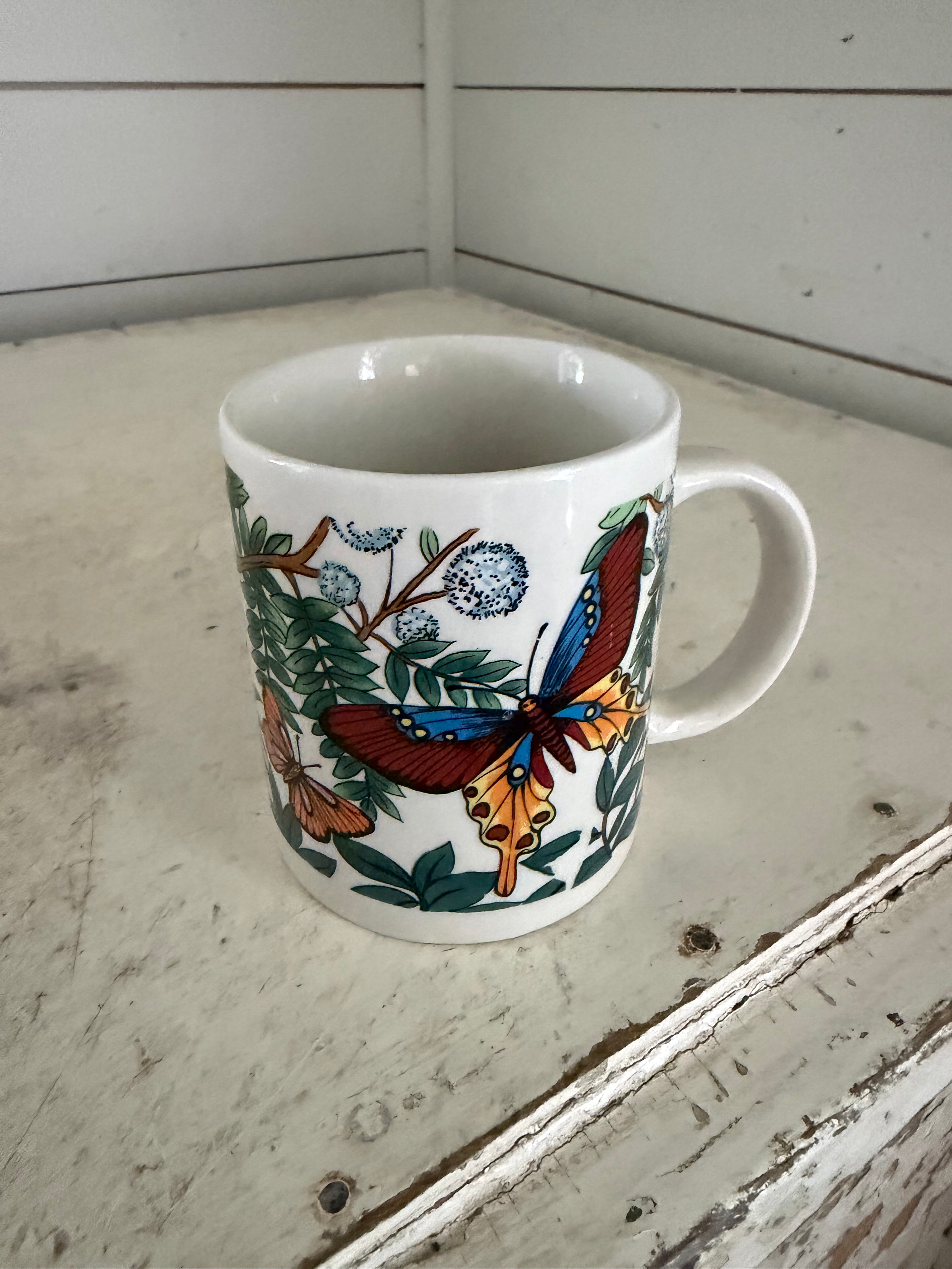 70’s butterfly Imported by McCRORY Stores Coffee Mug