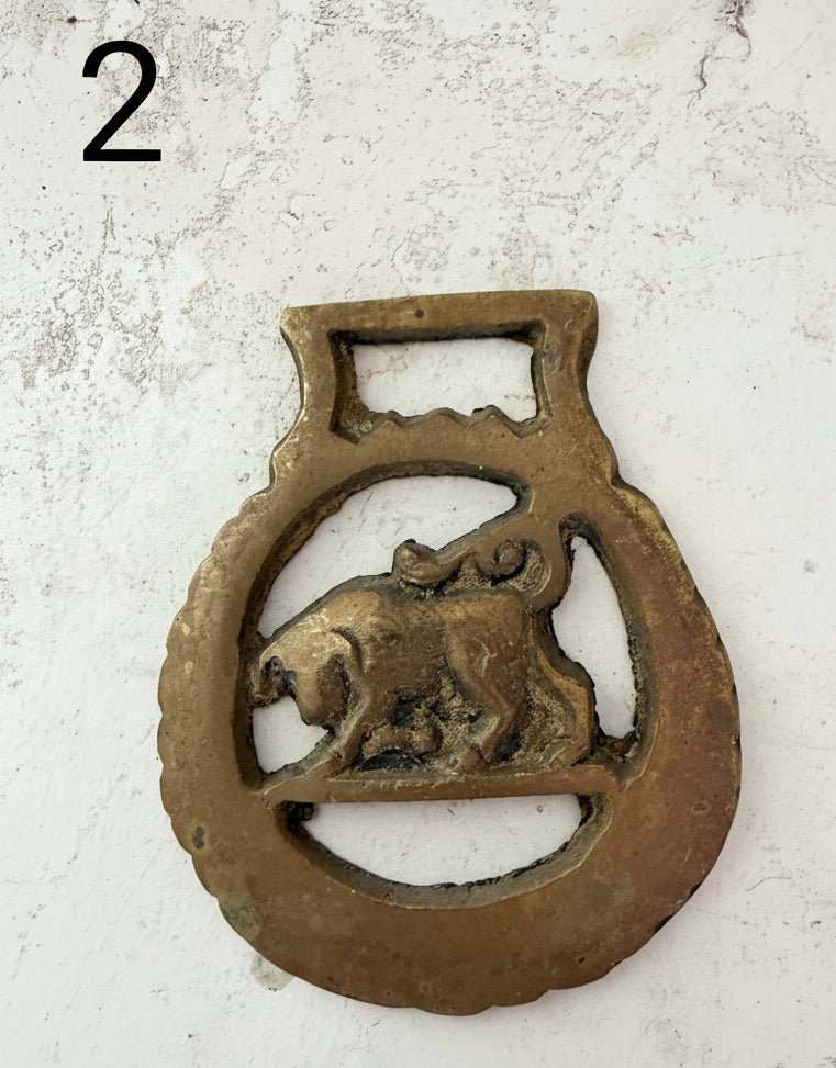 Vintage English horse brass sold individually