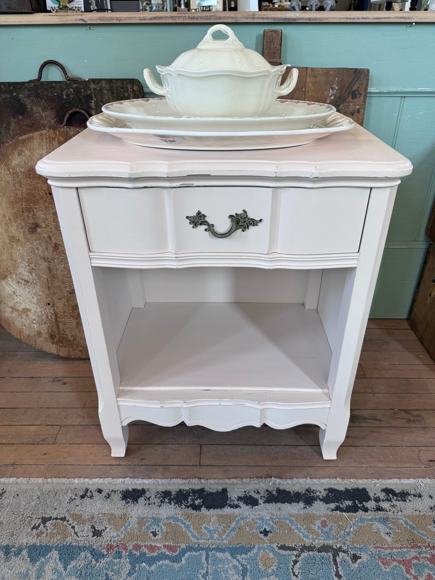 Chippy Pink French Provincial Nightstand