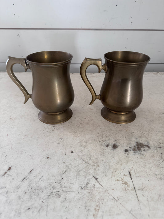 Vintage Brass Pub Tankard - SOLD INDIVIDUALLY