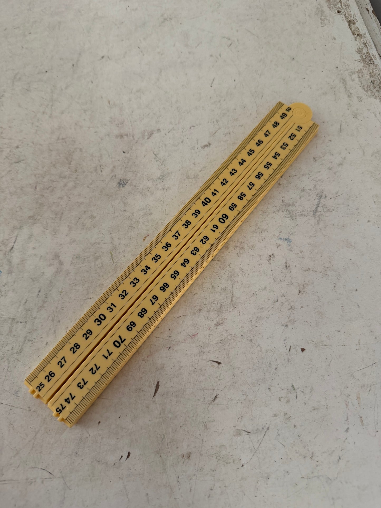 Vintage folding ruler