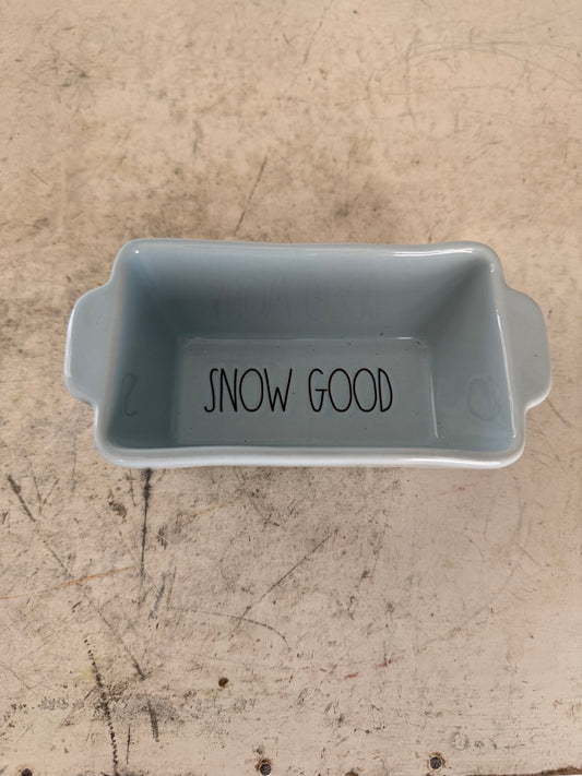 Rae Dunn by Magenta "snow good" mini loaf pan