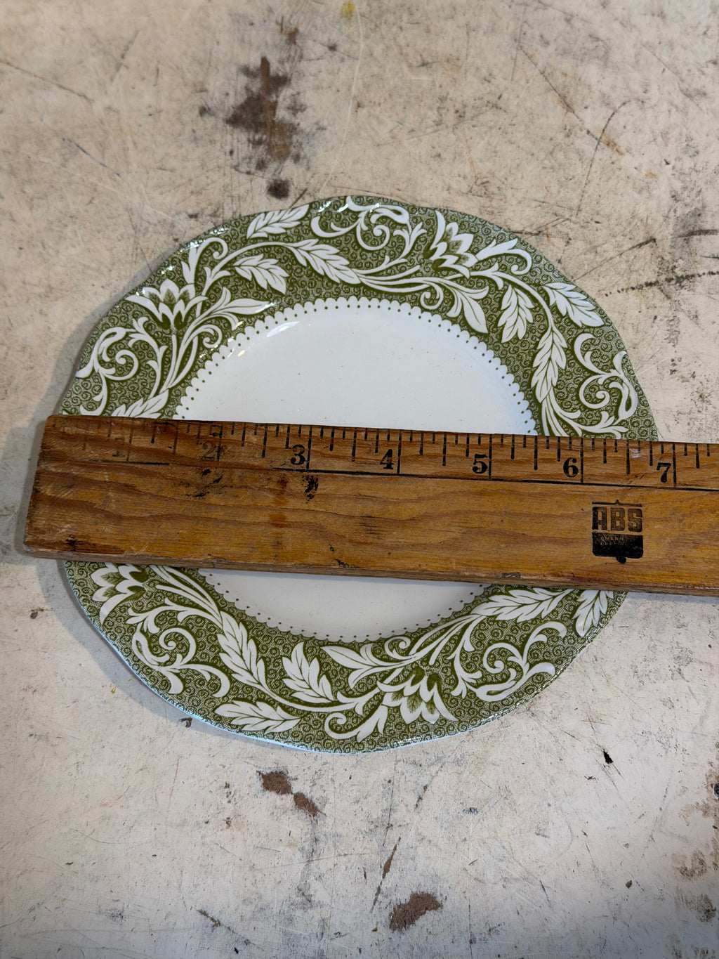 Vintage Ironstone Dishes "Renaissance Green" pattern by J & G Meakin SOLD INDIVIDUALLY