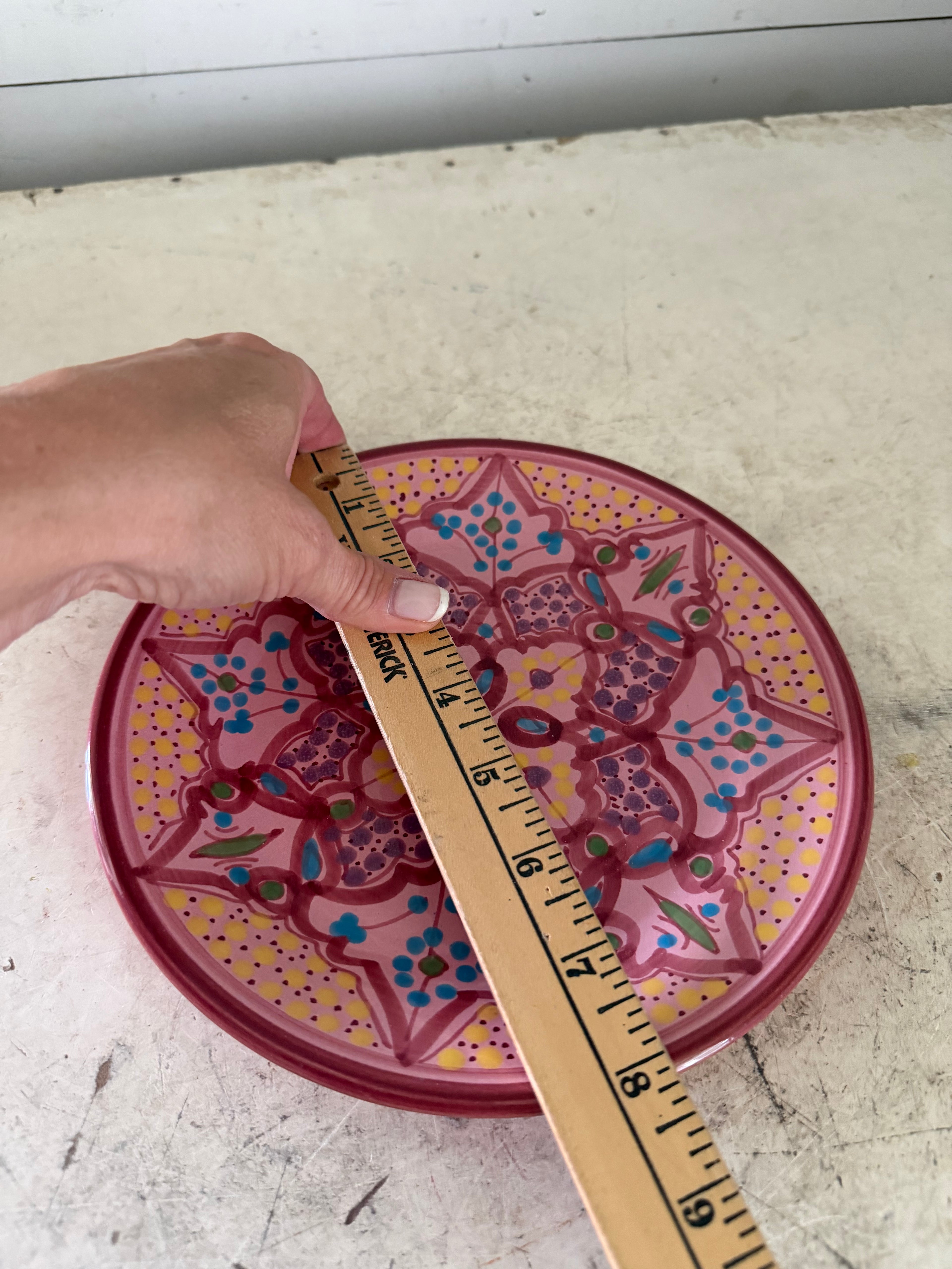 Le Souk Tunisia Handpainted Salad Plate
