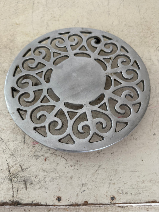 Vintage aluminum trivet