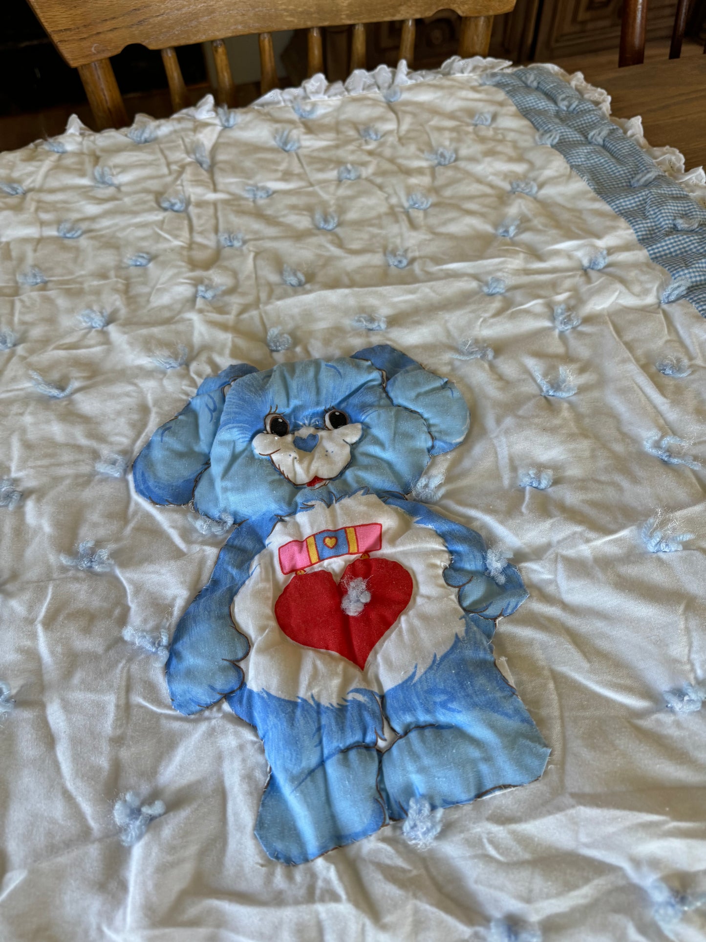 Vintage Carebear Baby Quilt