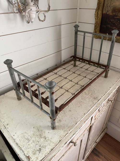 Antique Victorian doll bed