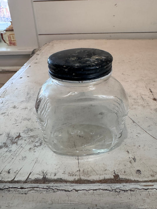 Antique jar with lid