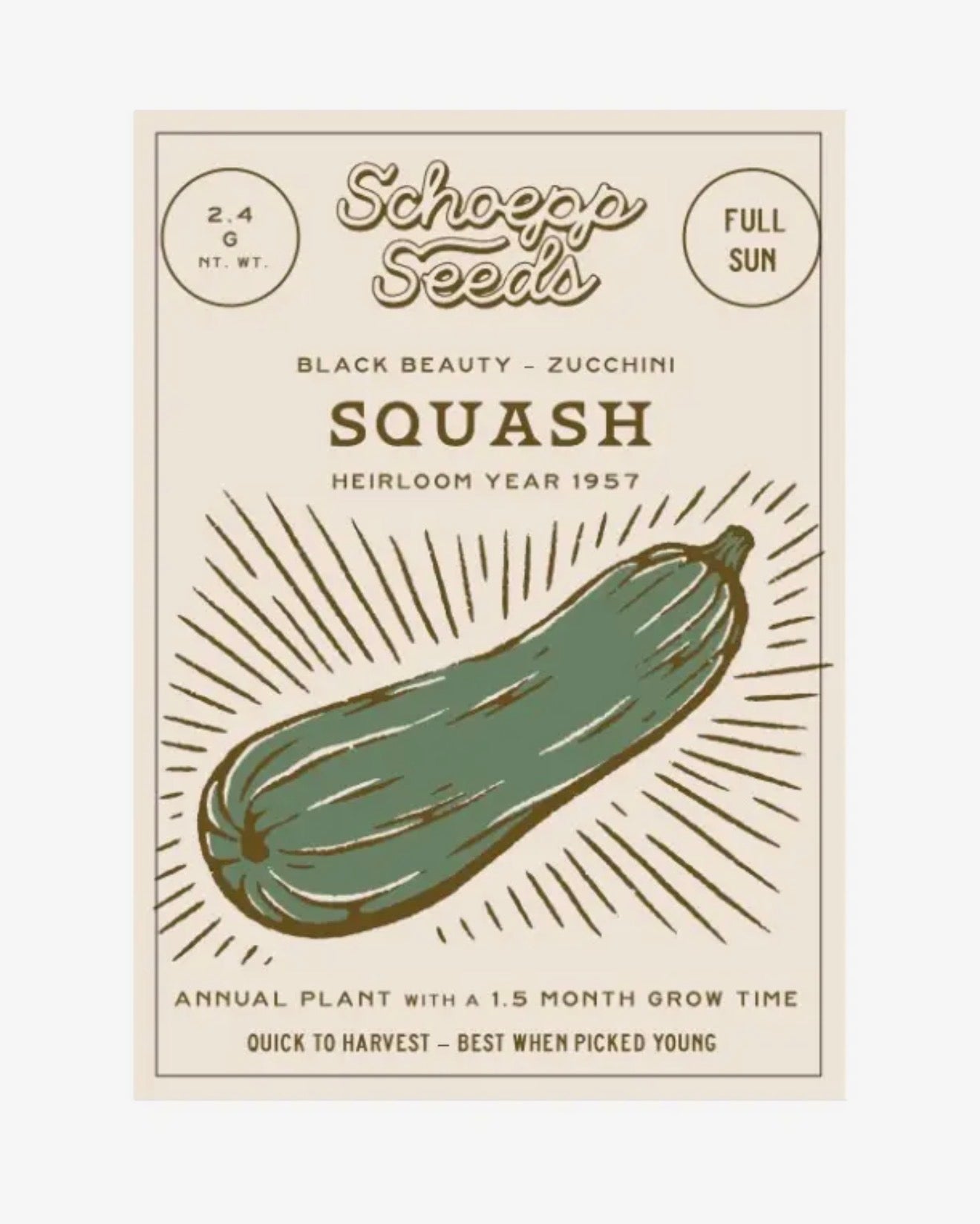 Schoepp Heirloom / Open Pollenated Seeds