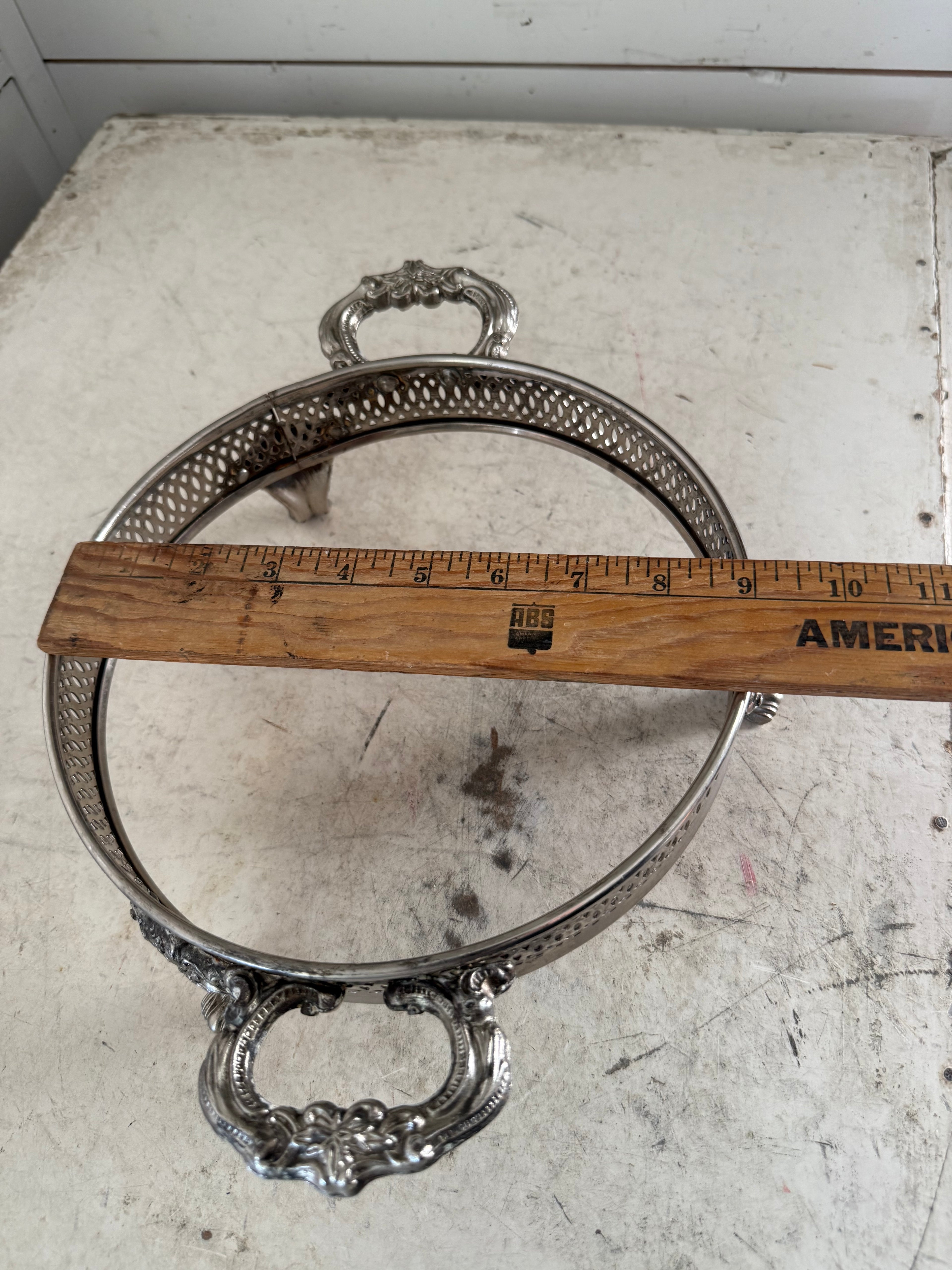Silver plate Casserole dish holder will get makeover