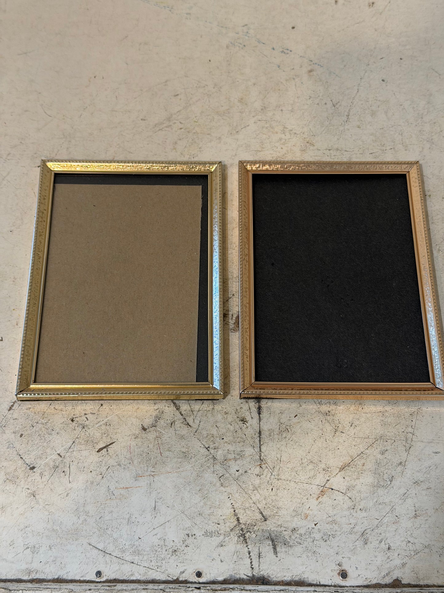 Set of Vintage 7” Brass Frames - Will Get Prints