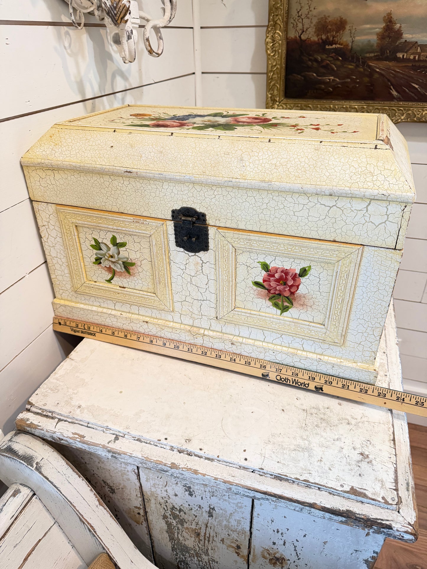 Hand painted trunk will get makeover