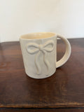 Wide Handle Bow Mug - Ivory