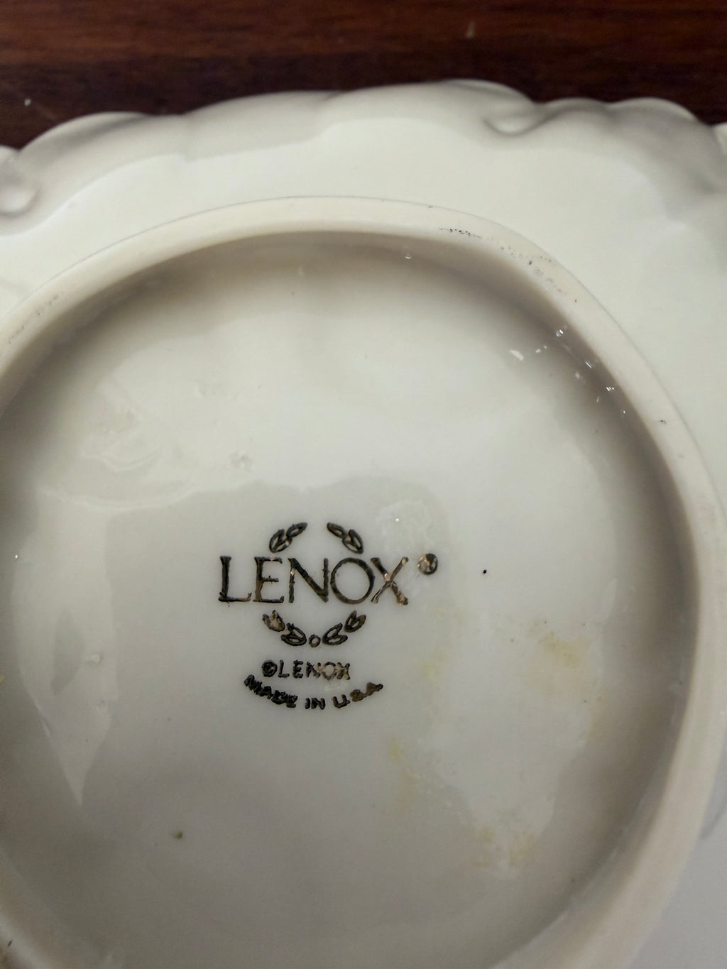 Lenox Triad Collection triangular candy or trinket dish