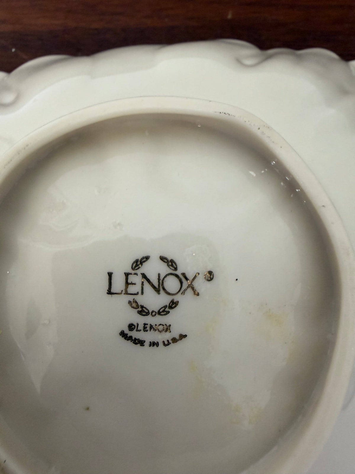 Lenox Triad Collection triangular candy or trinket dish