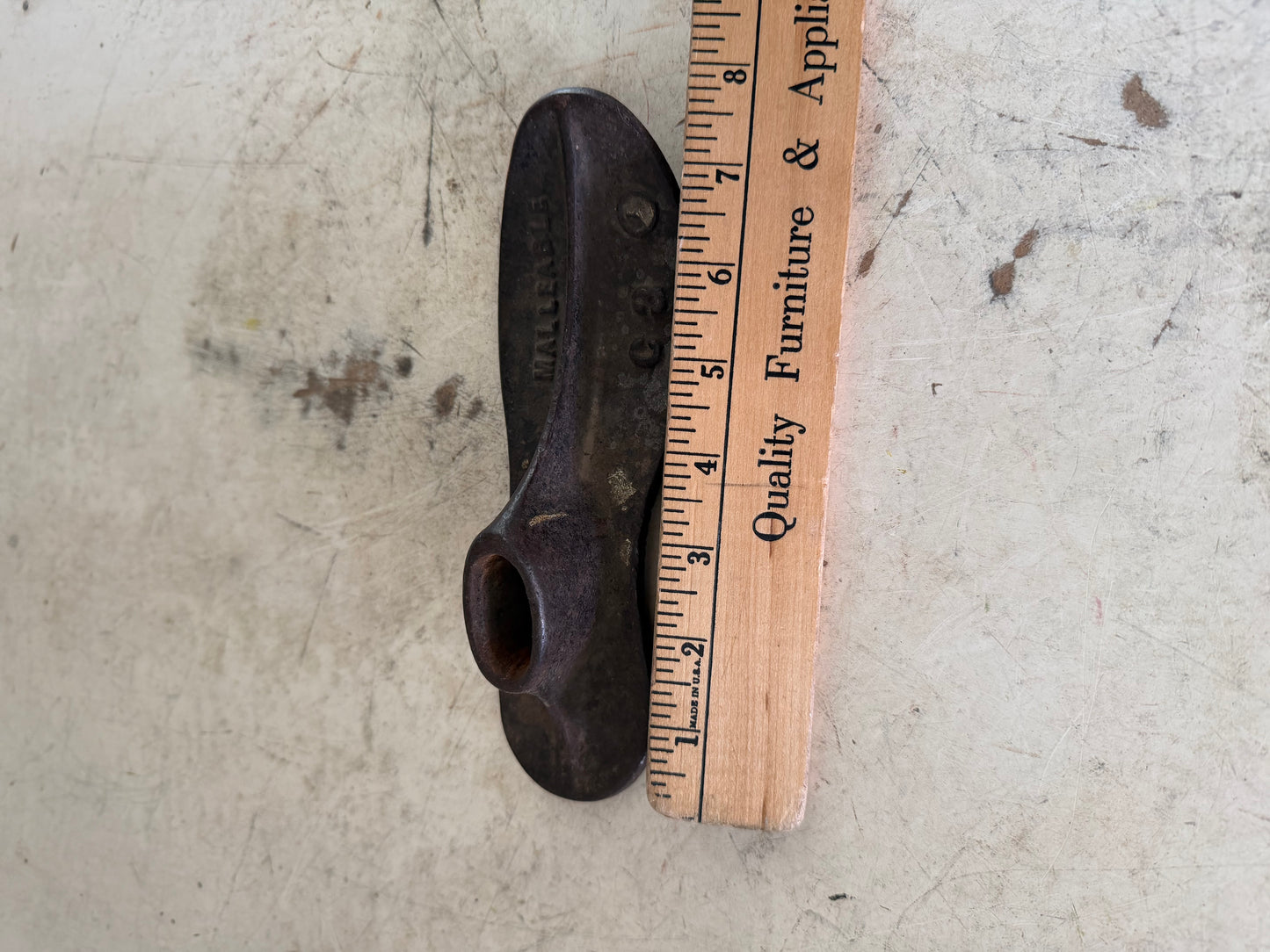 Antique cast-iron shoe last