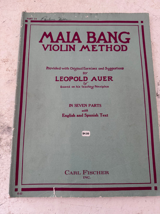 Maia Bang Violin Method Part 2 music book