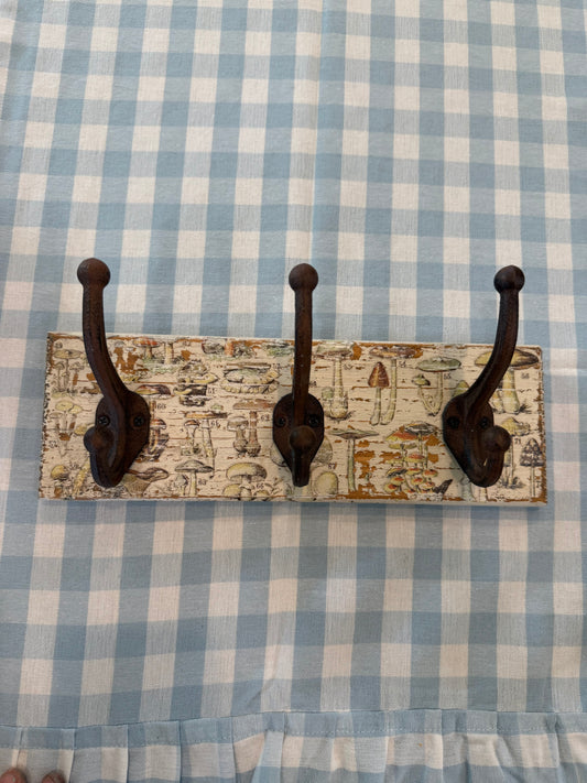 Chippy Mushroom Cast Iron Coat Rack