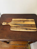 Long Handled Wood Cutting Board with Leather Strap - Will get reconditioned