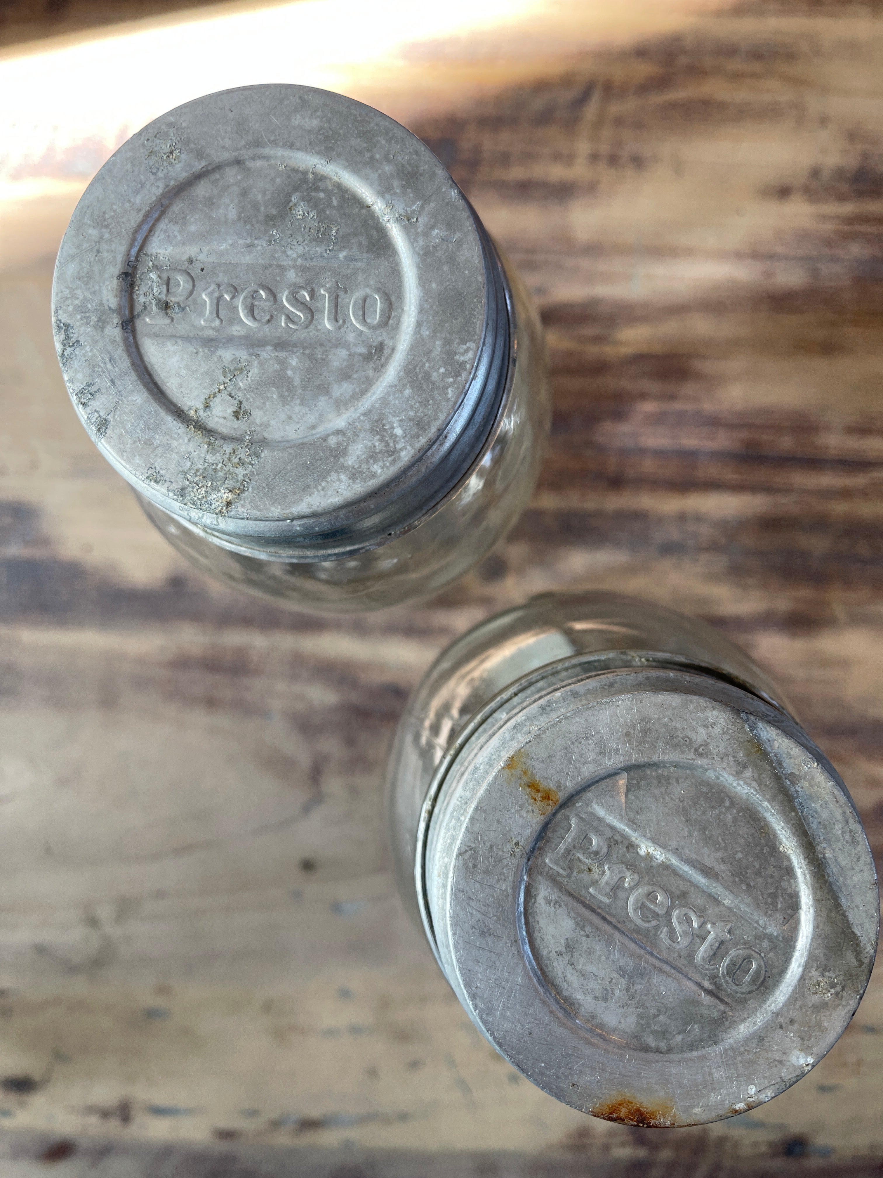 Vintage Canning Jar with Vintage Presto lid - sold individually