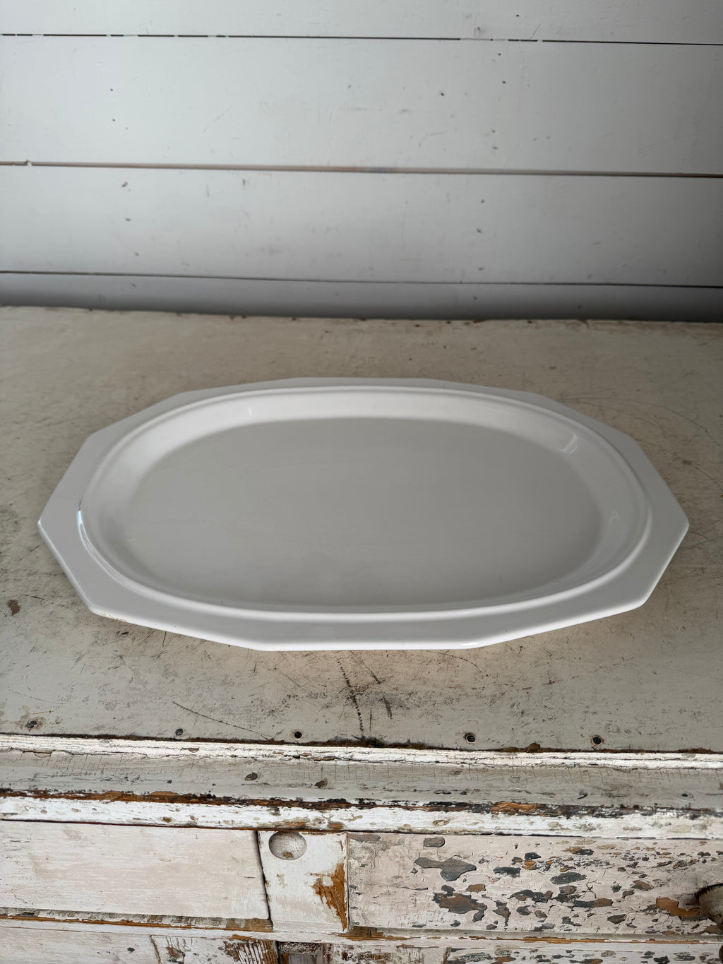 White Pfaltzgraff Edge Platter