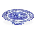 Spode Blue Italian Footed Cake Plate
