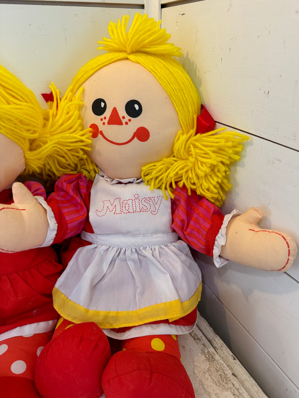 Set of Dolls MAISY (1984) MD Toilet Paper Maisy Promotional Plush 21" Cloth Doll by ETONE Vintage 1980s Set