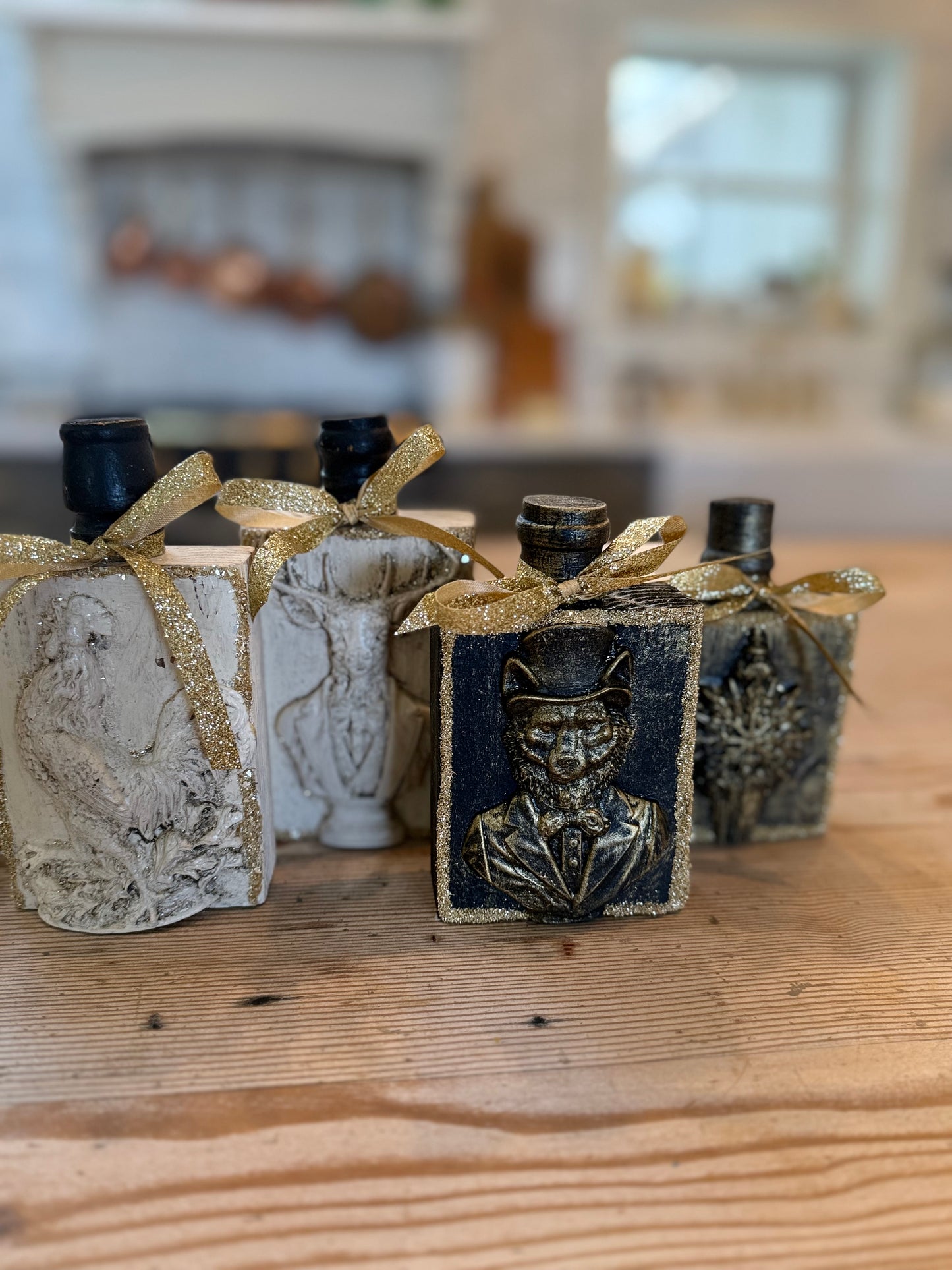 Handmade Holiday Shelf Sitters sold individually