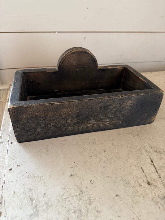 Wooden Organizer Tray with Round pediment